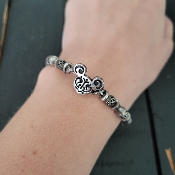 Alex & Ani Disney Parks Filigree Wrap Bracelet Mickey Mouse Vintage Sixty-Six - Picture 1 of 5